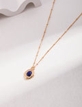 Vintage Gold Lapis Lazuli Sterling Silver Layered Necklace