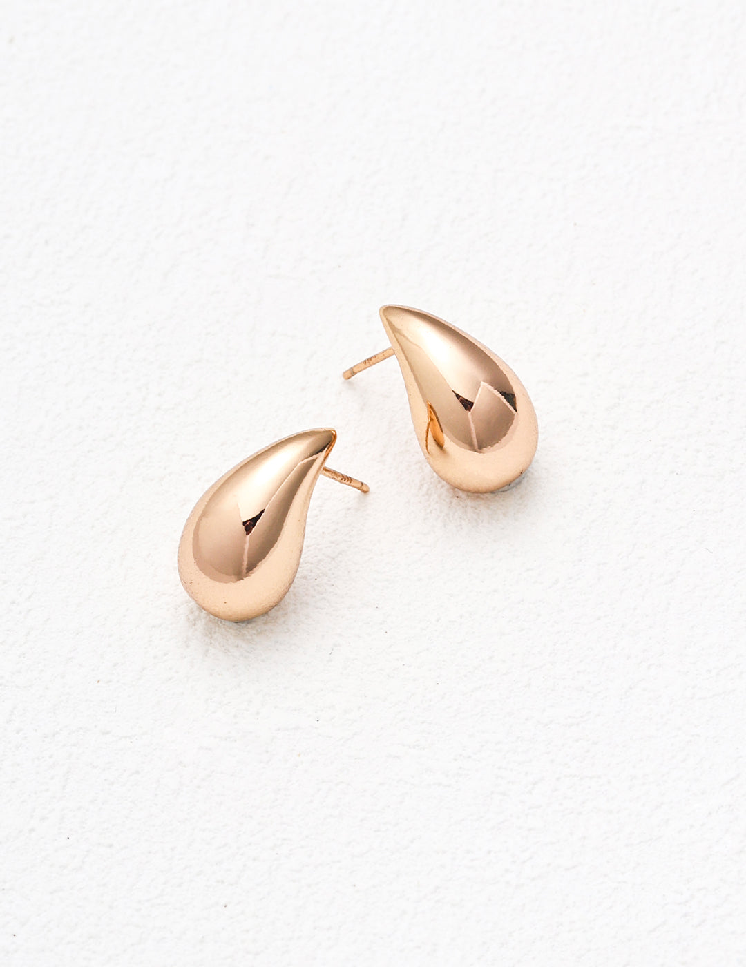 S925 Sterling Silver Teardrop Stud Earrings